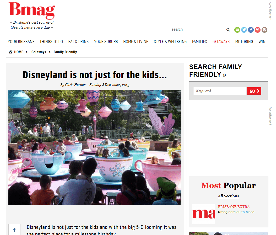 Disneyland-The Perfect Birthday Gift